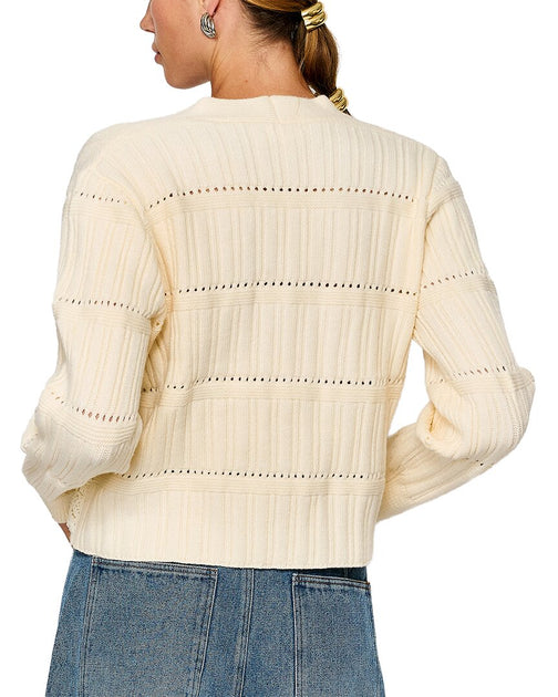 Line & Dot Cailkn Sweater White Small 3