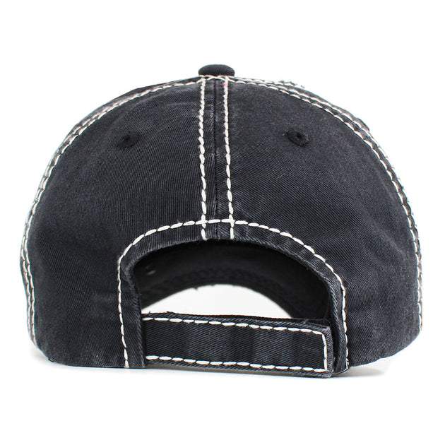 FASHNZFAB Merry Christmas Message Baseball Cap Black 4