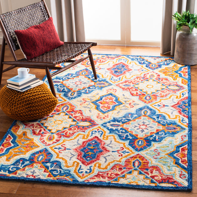 Safavieh Aspen Area Rug Blue Rust 2