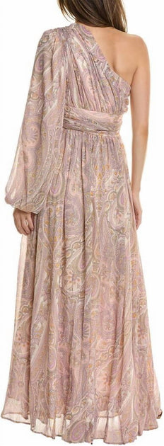 Line and Dot Gianni Maxi Dress Pink Large 3