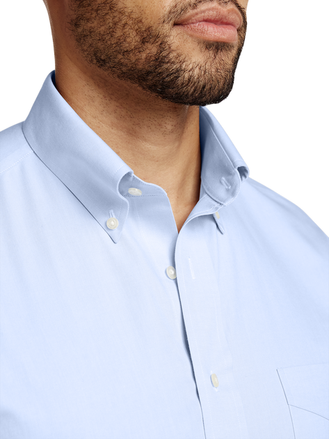 Paul Fredrick Pinpoint Dress Shirt Blue US 15.5 35/36 4
