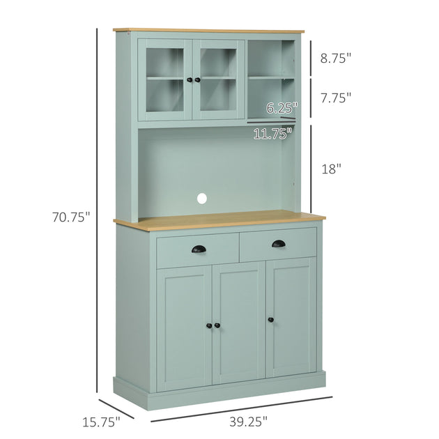 Hivvago Kitchen Hutch Light Blue 4