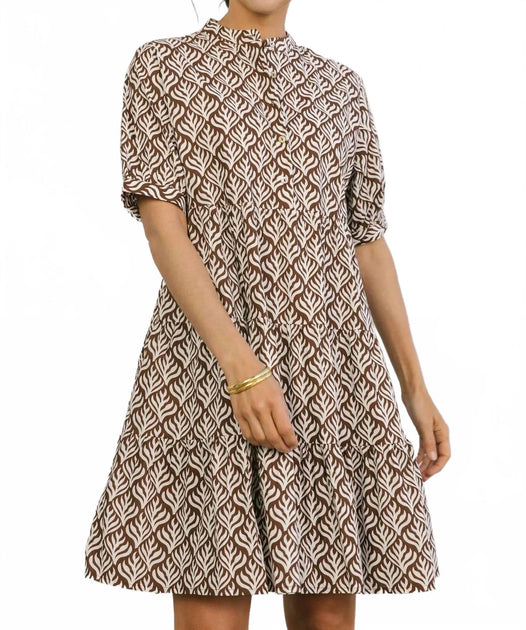 BECASA Resort Mini Dress Beige XSmall/Small 2
