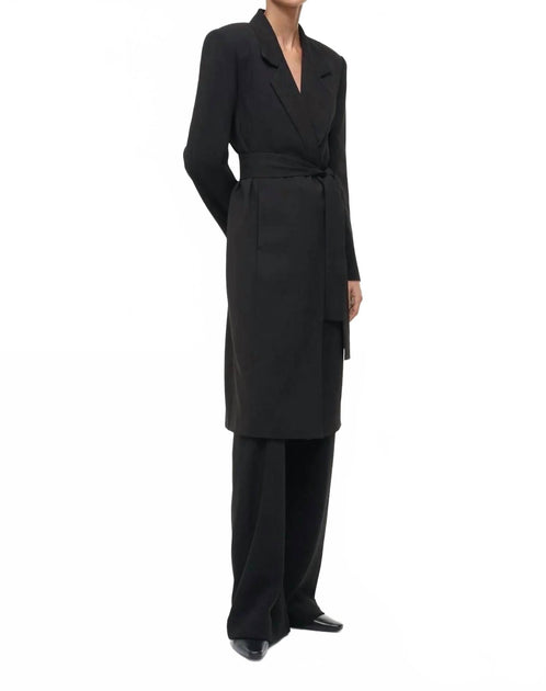 STAUD Jolene Wrap Jacket Grey Medium 3
