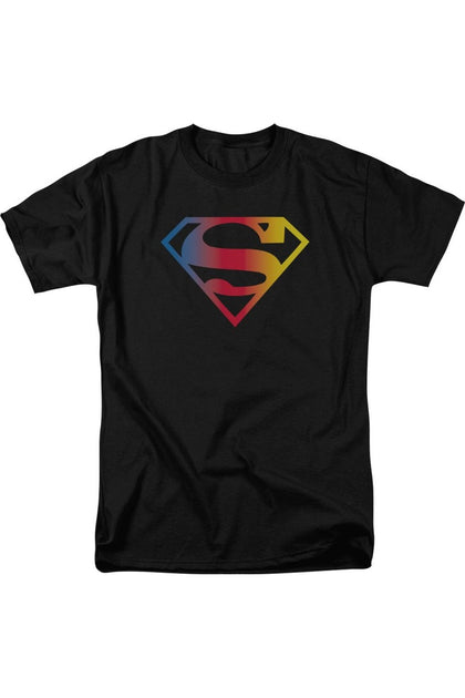 Gildan Superman Gradient Logo T-Shirt Black 2