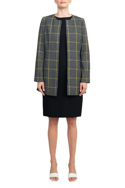 TRUEDAMES Two Piece Set Dress and Jacket Grey US 4 2