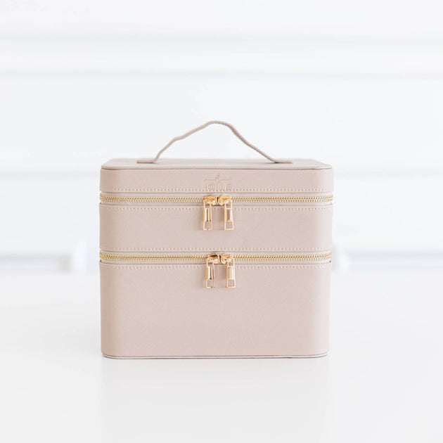 HOLLIS Glamour Stack Cosmetic Bag Beige One Size 2