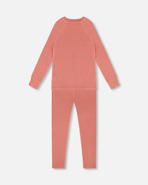 Deux par Deux Base Layer Set Dusty Pink US 10 3