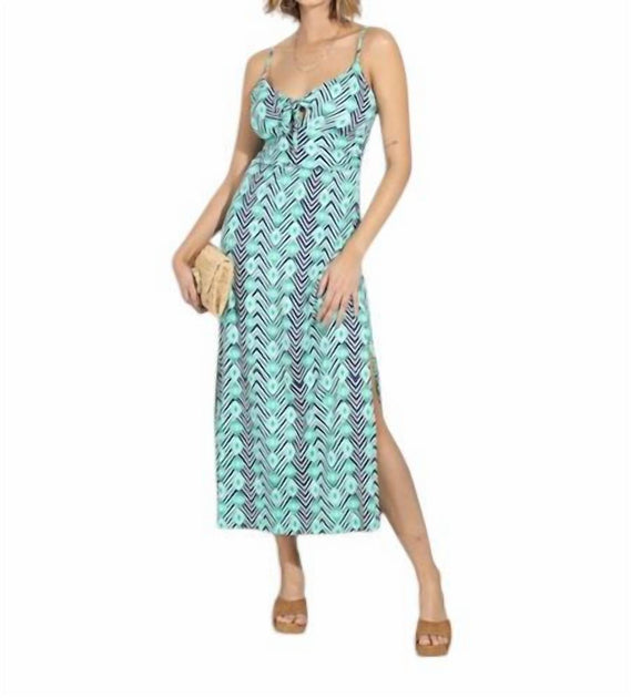 Veronica M Barbados Maxi Dress Blue Large 2