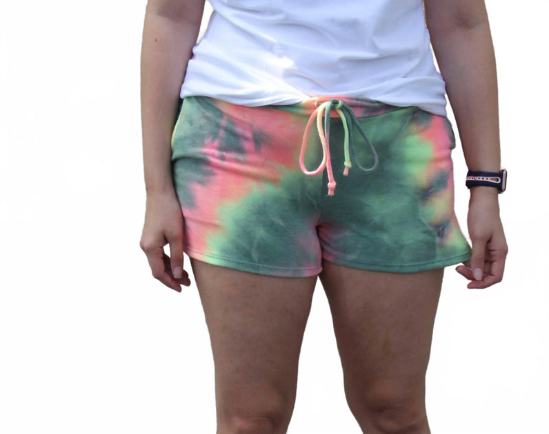 HEIMISH USA Tie Dye Knit Shorts Multi 2X 3