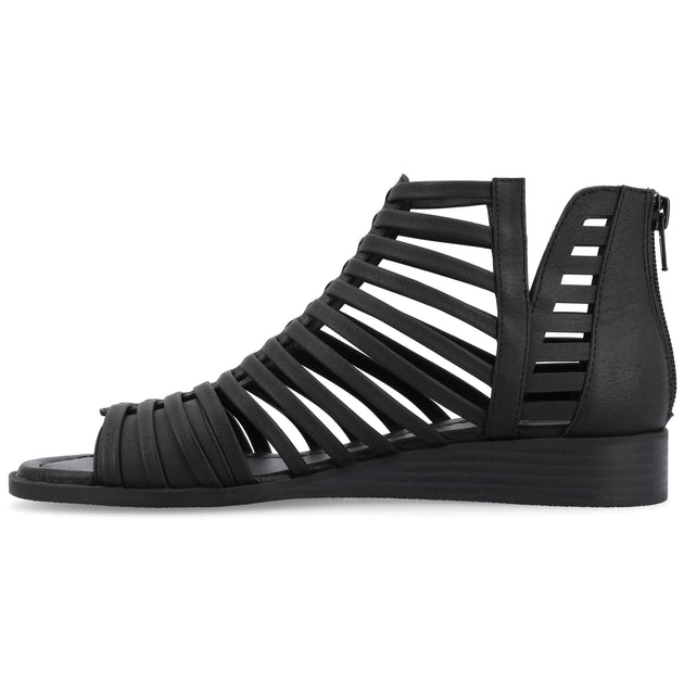 Journee Collection Delilah Sandal Black US 7 3