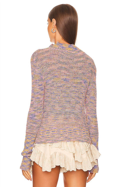Free People Blair Pullover Sweater Beige Medium 3