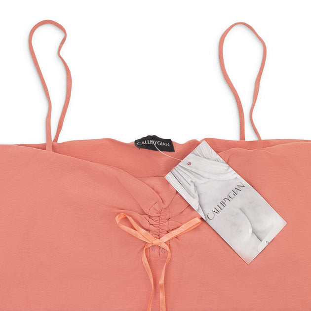 Callipygian Cinch Cami Tank Coral XLarge 4