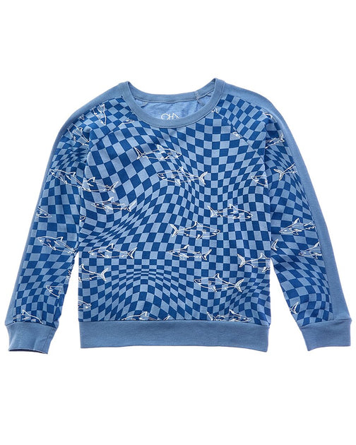 Chaser Raglan Pullover Blue US 14 2