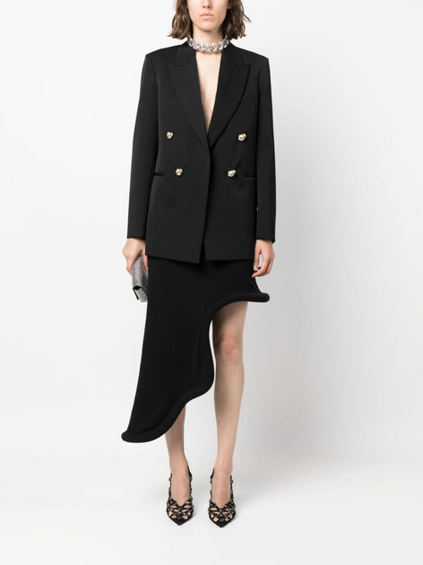 Lanvin Wool Blazer Black EU 42 3