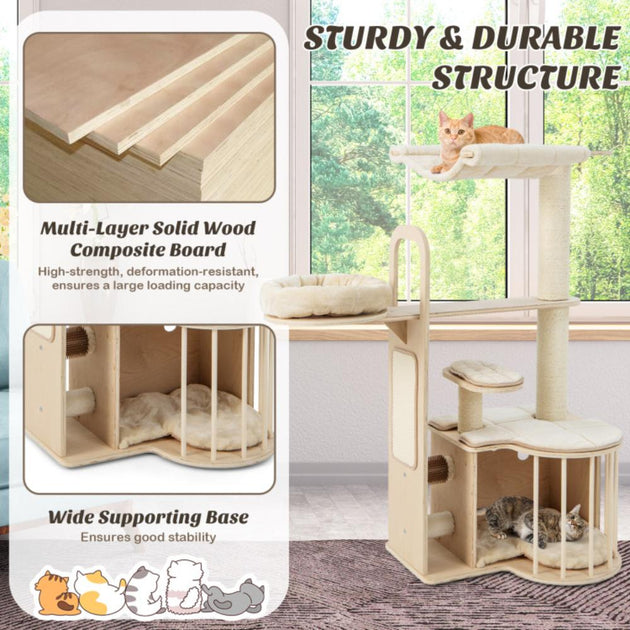 Hivvago Tall Multi-Level Cat Tree Multi Medium 4