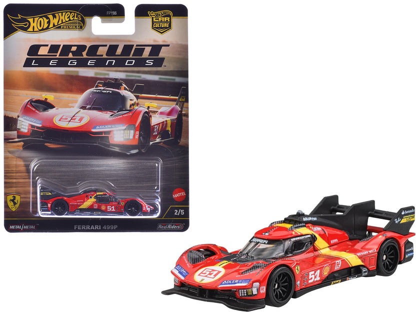 Hot Wheels Ferrari 499P 51 Rouge 2