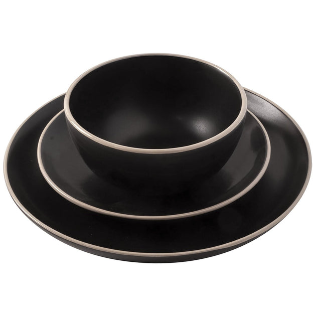 Gibson Home Rockaway 12 Piece Stoneware Dinnerware Set 4