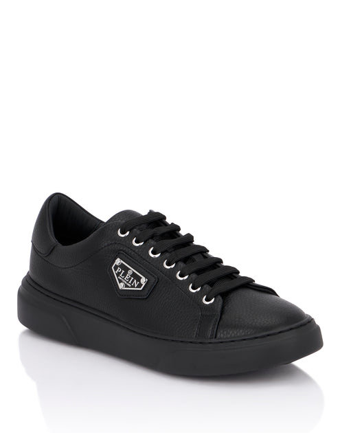 Philipp Plein Iconic Plein Leather Low-Top Sneakers Black EU 40 3
