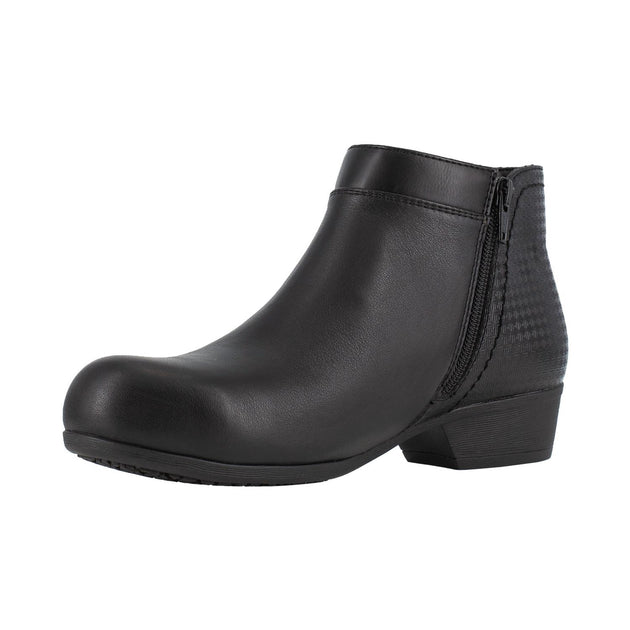 Rockport Carly Work Safety Toe Bootie Black US 6.5 4
