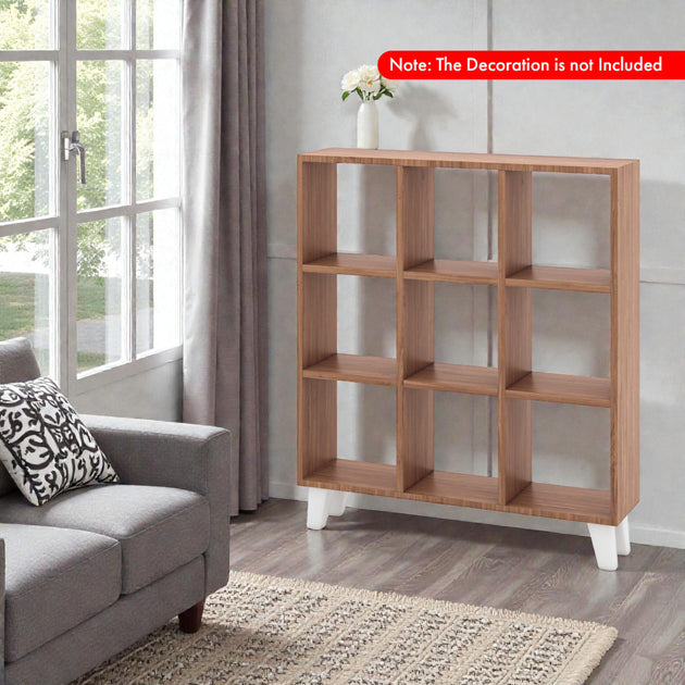 Hivvago 9-Cube Organizer Shelf Brown 5