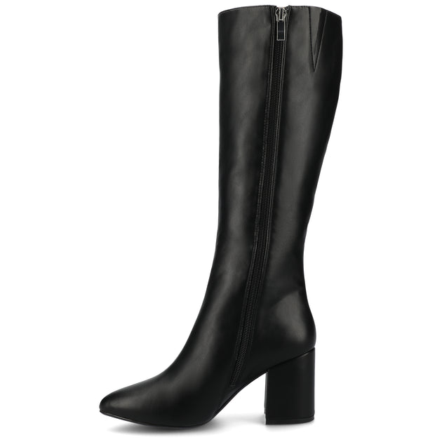 Journee Collection Ameylia Wide Calf Boots Red US 10 3