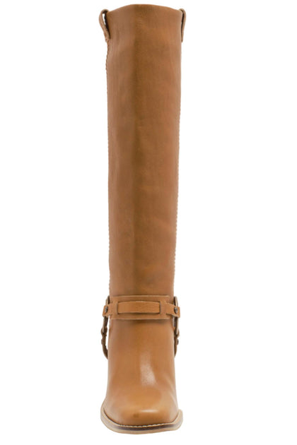 Free People Heidi Harness Tall Boot Brown US 6 3