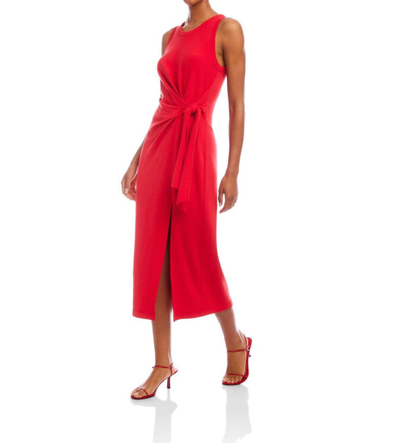 Fifteen Twenty Maddie Midi Dress Red Medium 3