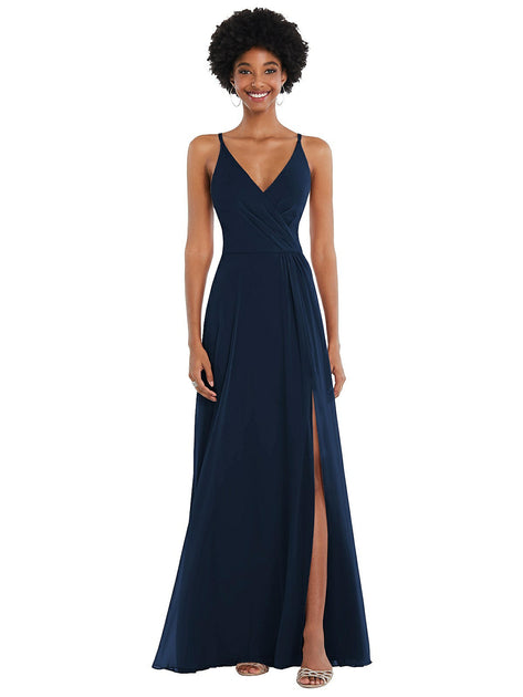 After Six Faux Wrap Criss Cross Back Maxikleid Multi US 10 4