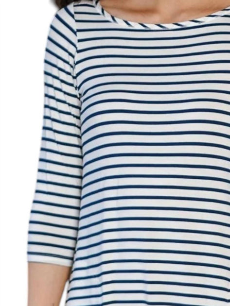Yala Rita Boatneck A-Line Bamboo Dress White Large 3