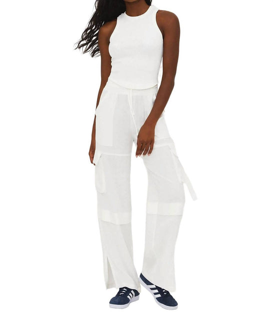 Beach Riot Gianna Pant White Large 2