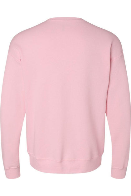 BELLA + CANVAS Sponge Fleece Drop Shoulder Crewneck Sweatshirt Pink Small 3