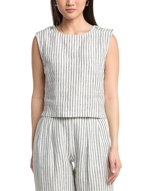 Nation LTD Cara Linen Tank Brown XXLarge 2