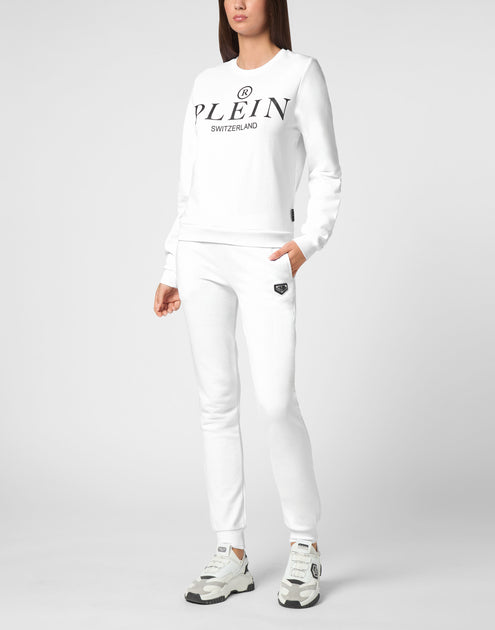 Philipp Plein Sweatshirt Round Neck LS Iconic Plein White XL 3