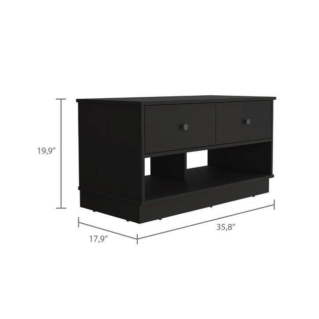 DEPOT E-SHOP Uranus Storage Bench Black 4