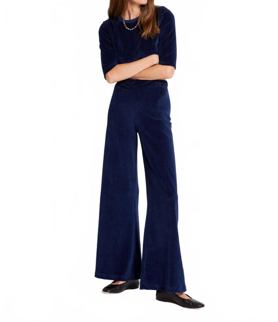 Suzie Kondi Zephyra Velour Pants Blue Small 2