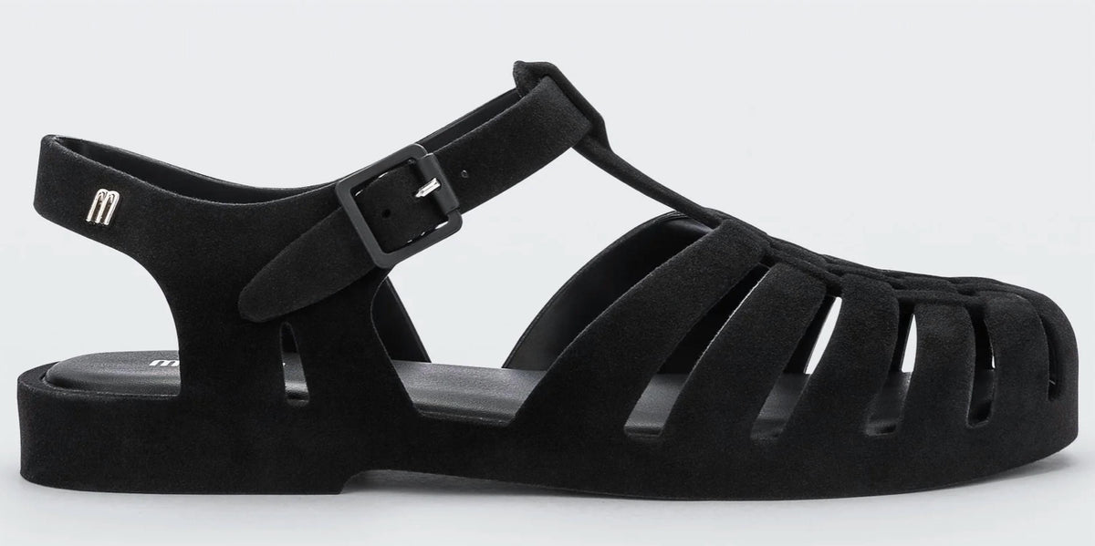 Melissa Possession Velvet Sandal Black US 5 2