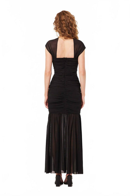 ELLIATT Capra Maxi Dress Black Small 3