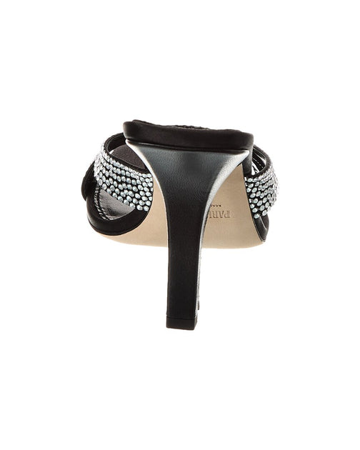 Paris Texas Kate Satin Sandal Black 36 4