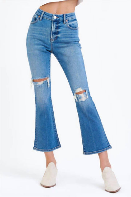 Dear John Denim Jenna High Rise Cropped Flare Jeans Blue 29 2