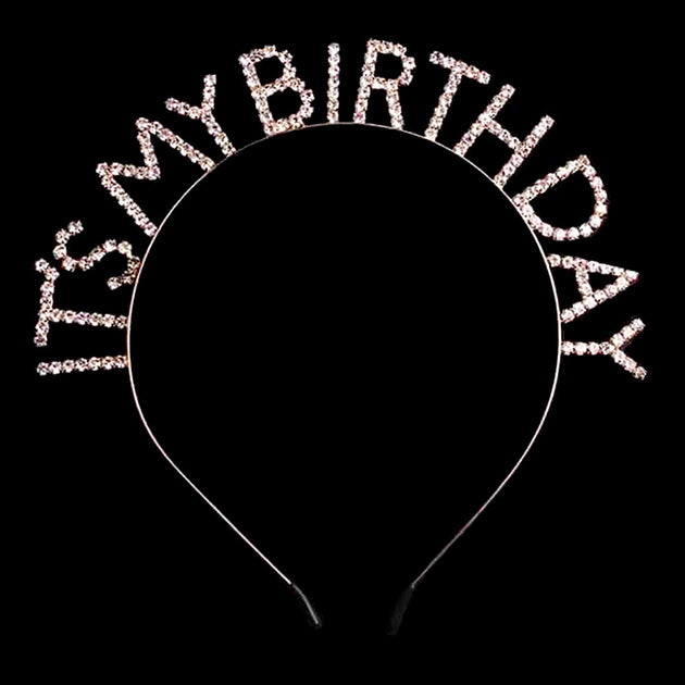 FASHNZFAB It Is My Birthday Headband Gold 2