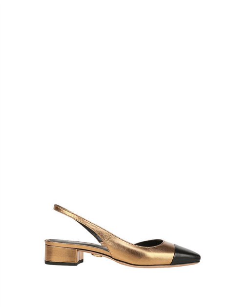 Veronica Beard Cecile Slingback Shoes Gold US 6 3