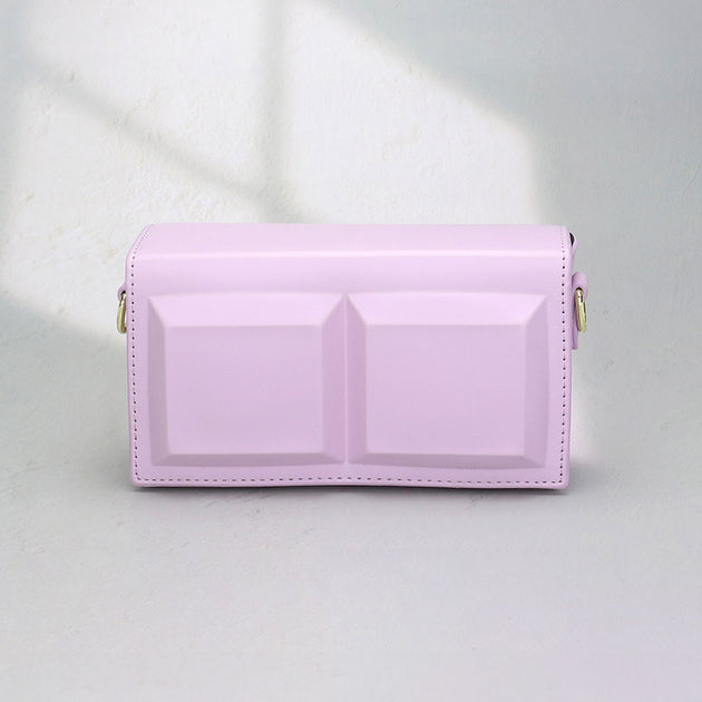 FASHNZFAB Box Crossbody Bag Purple One Size 4