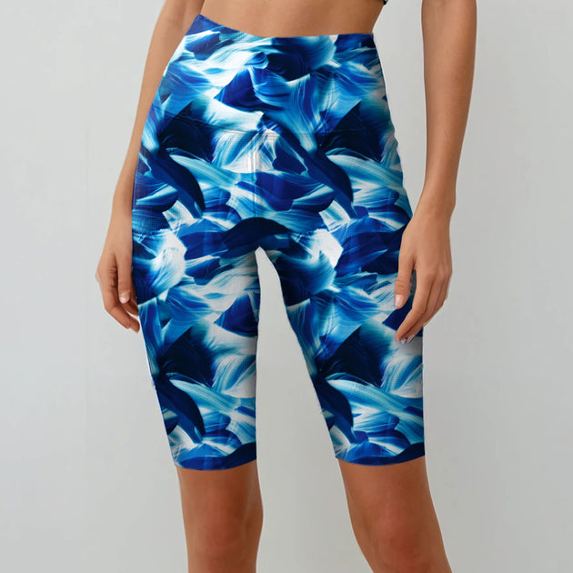 Calypsa Long Bike Swim Shorts Green Medium 2
