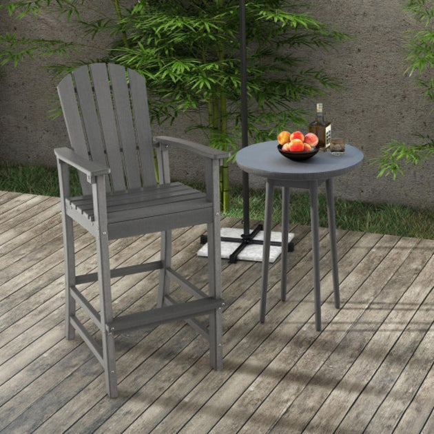 Hivvago Counter Height Bar Stool Gray 5