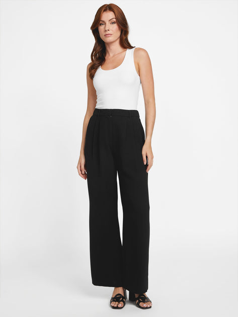 Guess Factory Nancy Wide-Leg Trousers Black Large 3