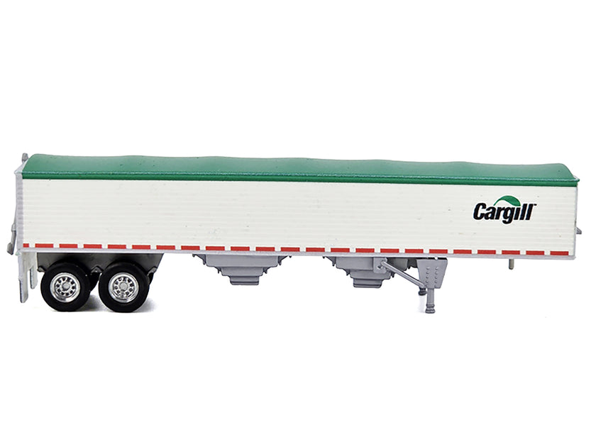 HO Logistics Remorque à Grain Couverte Blanc Vert 1/87 3