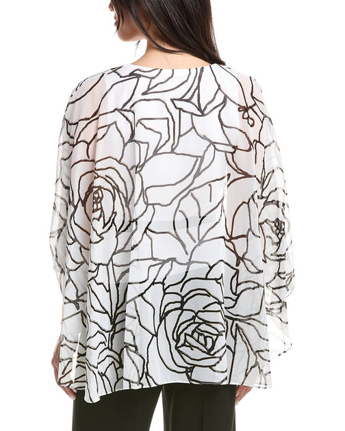 Joseph Ribkoff Top Vanilla/Black US 14 3