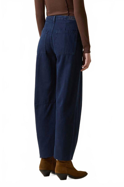 Le Jean Utility Soft Barrel Mid Rise Jeans Blue 29 3