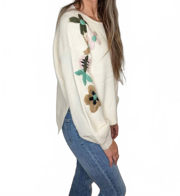 Davi & Dani Tansy Pullover Beige 3X 4